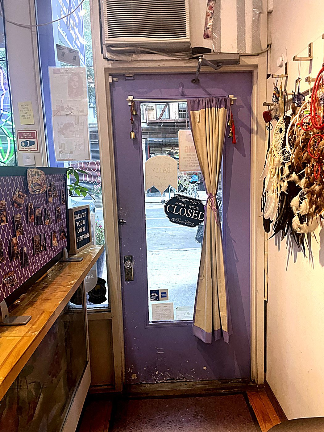 Fragrance Shop New York — the door on East 4th Street